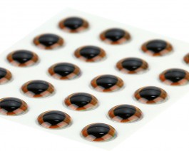 Ultra 3D Epoxy Eyes, Basic Honey, 6 mm